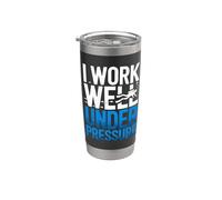 Buceo I Work Well Under Pressure Deporte Decir Buceador Vaso térmico de acero inoxidable de doble pared