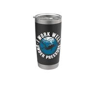 Buceo I Work Well Under Pressure Deporte Decir Buceador Vaso térmico de acero inoxidable de doble pared