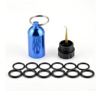 Buceo para compacto Aleación Aluminio 32g Buceo para compacto(Blue) | 12 juntas tóricas incluidas, aleación aluminio ligero, para compacto 6x3cm, ideal mantenimiento válvulas