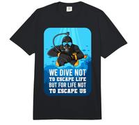 Buceo Submarino Cita Buceo Vida Océano Hombres Comfort Colors Adult Heavyweight T-Shirt