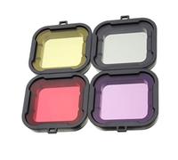 Buceo Submarino Colorido Dimmable Buceo UV Filtro Lente Cubierta Kit Para GoPro Hero 4 3+