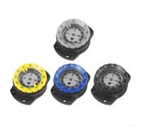 Buceo submarino compacto para brújula con pantalla luminosa, diseño impermeable para 50 m de profundidad, herramienta de orientación fiable para buceo y navegación marina (negro)