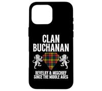 Buchanan Clan Scottish Name Escudo de Armas Familia de tartán Carcasa para iPhone 16 Pro MAX