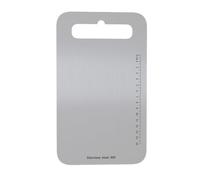 Buchklassiker Tabla de corte de acero inoxidable 304, sin BPA, a ambos lados, Tabla de carnicero para carne, queso, tablas de corte