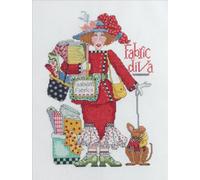 Bucilla Alma Lynne Counted Cross Stitch Kit, 20cm by 28cm , Fabric Diva