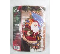 Bucilla calcetín de Navidad Joy (con Kit de aplicación de fieltro