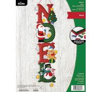 Bucilla Kit de colgante de pared de aplique de fieltro, noel, perfecto para artes y manualidades de bricolaje navideñas, 89655E