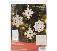 Bucilla Plaid Enterprises - Kit de adornos de fieltro, elegantes copos de nieve de Navidad, talla única