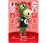 Buck 268 - Tarjeta Amiibo de Nintendo Animal Crossing Happy Home