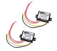Buck Converter AC-DC AC 12V (10-28V) a DC 12V, 2 Piezas Módulo de Fuente de Alimentación, AC-DC Converter,Módulo de Carga Reductor, AC-DC Step Down para Cámara Pantalla de Coche Monitor(2A)