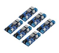 Buck Converter Module RUIZHI 6 Piezas DC-DC Convertidor de Fuente de alimentación Reductor 24V/12V a 5V/5A Step Down Power Module con Puerto USB Admite Carga rápida Compatible con Arduino