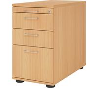 Buck fijo eurokraft pro, 1 cajón para utensilios, 2 cajones para material, 1 archivador colgante