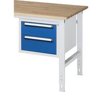 Buck para montar debajo de la mesa RAU, altura 395 mm, 2 cajones