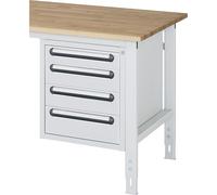 Buck para montar debajo de la mesa RAU, altura 545 mm, 4 cajones