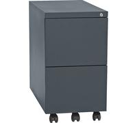 Buck rodante, acero eurokraft basic, 2 archivadores colgantes