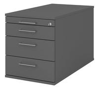 Buck rodante eurokraft pro, 1 cajón para utensilios, 3 cajones para material, profundidad 800 mm