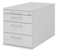 Buck rodante eurokraft pro, 1 cajón para utensilios, 3 cajones para material, profundidad 800 mm