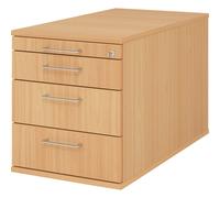 Buck rodante eurokraft pro, 1 cajón para utensilios, 3 cajones para material, profundidad 800 mm