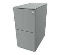 Buck rodante Note™, con 2 cajones para archivadores colgantes BISLEY, H x A 652 x 300 mm, con placa de cubierta