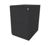 Buck rodante Note™, con 2 cajones para archivadores colgantes BISLEY, H x A 652 x 420 mm, con placa de cubierta