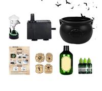 Bucket de Caramelos - Witches de 12 Pulgadas Cauldron, contenedor para Fiestas espeluznantes, propósito de Halloween, Festivo, decoración Espeluznante | Pantalla embrujada para Eventos del