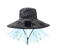 Bucket Hats For Men - Fishing Hat | Portable Wide Brim Headgear With Solar Fan | Lightweight Portable Headgear | Sun Bucket Solar Fans Hat,for Hiking Camping Traveling Beach Picnic Backpacking Outdoor