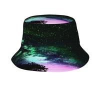 Bucket Hatstarry Sky and Dark Night Sombrero de pesca a la moda lindo sombrero de pescador plegable sombreros de sol negro