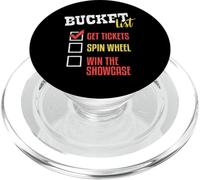 Bucket List Get Tickets Spin The Wheel Win Game Show Gift PopSockets PopGrip para MagSafe
