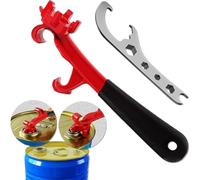 Bucket Opener, no barra de labios con agarre ergonómico, rojo, 2 piezas Lid Opening Tool for Kitchen, Industrial Use, Outdoor Travel, Camping, Paint Buckets, Food Storage