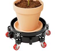 Bucket Trolley, 360 Degree Swivel Wheels, 5 Gallon Bucket Holder, Heavy Duty Rolling Base, Mobile Cleaning Cart, Home Indoor Outdoor Use for Kitchen Garden Garage Work School