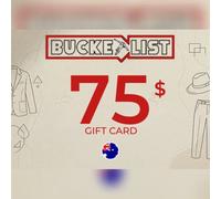Bucketlist Gift Card 75 AUD Key - AUSTRALIA