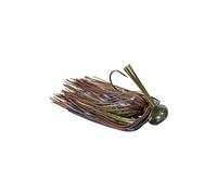 Buckeye Lures Plantilla de fregona de fútbol con faldón de Goma Vivo, Protector de malezas y Soporte de Cebo, Cebo de Pesca Duradero Resistente a Las astillas, Calabaza Verde Morado, 3/4 onzas