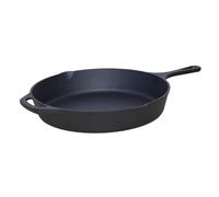 Buckingham Sartén de Hierro Fundido Grande pre-sazonada 26 x 5 cm de la sartén de Cocina Utensilios de Cocina, Negro, 28 cm