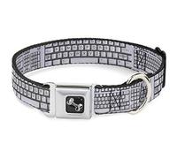 Buckle-Down 11-17" BD Keyboard Dog Collar Bone, Medium