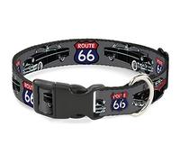 Buckle-Down 15 - 26 "Route 66 Classics Clip de plástico Gris, Grande.