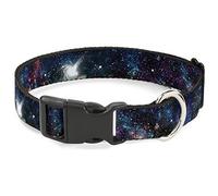 Buckle-Down 16 - 23 "Galaxy Collage plástico Clip Collar, Gran tamaño Mediano