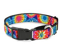 Buckle-Down 70 'S Tinte de Corbata Martingale Collar de Perro, 3,81 cm de Ancho, para cuellos de 45,72 a 81,28 cm
