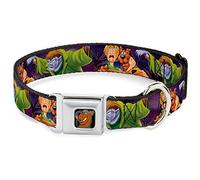 Buckle Down 9 - 15 "" sdc-Scooby Doo Cara a Todo Color Negro Collar de Perro