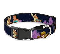 Buckle-Down Aladdin & Jasmine Magic Carpet Ride Scenes Martingale Dog Collar, 1" Wide-Fits 15-26" Neck-Large
