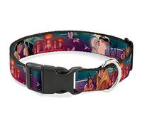 Buckle Down Aladdin y jazmín escenas/Castillo/pájaros plástico Clip Collar