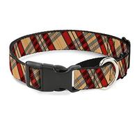 Buckle-Down Americana Plaid X Martingale Collar de Perro, 1" de Ancho, para Cuello de 15-26 Pulgadas, Grande