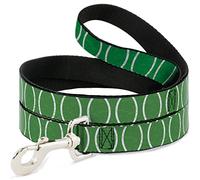 Buckle-Down Anillos Camo Verde neón/Blanco Pet Leash, 6' x 1/2"