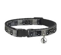 Buckle-Down BAC-W30224-NM Breakaway - Collar para Gato, 1,27 cm de Ancho, para cuellos de 20 a 30 cm, tamaño Mediano