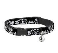 Buckle-Down BAC-W30255-NM Breakaway - Collar para Gato, 1,27 cm de Ancho, para cuellos de 20 a 30 cm, tamaño Mediano, diseño de Mariposa