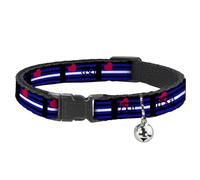 Buckle-Down BAC-W30694-NM Breakaway - Collar para Gato, 1,27 cm de Ancho, para Cuello de 20,32 cm, tamaño Mediano, Orgullo