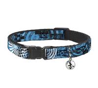 Buckle-Down BAC-W30721-NM Breakaway - Collar para Gato, 1,27 cm de Ancho, para cuellos de 20 a 30 cm, tamaño Mediano, diseño de Chubasquero