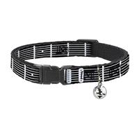 Buckle-Down BAC-W30796-NM Breakaway - Collar para Gato, 1,27 cm de Ancho, para Cuello de 20 a 30 cm, tamaño Mediano, Guitarra