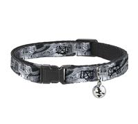 Buckle-Down BAC-W31302-NM Breakaway - Collar para Gato, 1,27 cm de Ancho, para cuellos de 20 a 30 cm, tamaño Mediano, Vida Loca