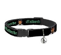 Buckle-Down BAC-W31355-NM Breakaway - Collar para Gatos, 1,27 cm de Ancho, para Cuello de 20 a 30 cm, tamaño Mediano, Color Verde