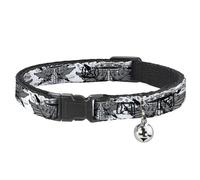 Buckle-Down BAC-W31661-NM Breakaway Cat - Collar para Gatos, 1,27 cm de Ancho, para Cuello de 20 a 30 cm, tamaño Mediano